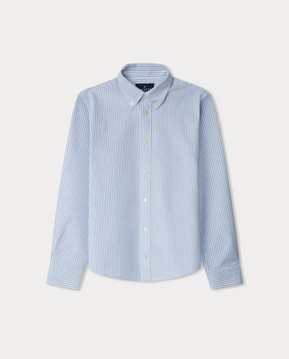 

Детская рубашка Oxford Stripe Hackett, светло-голубой