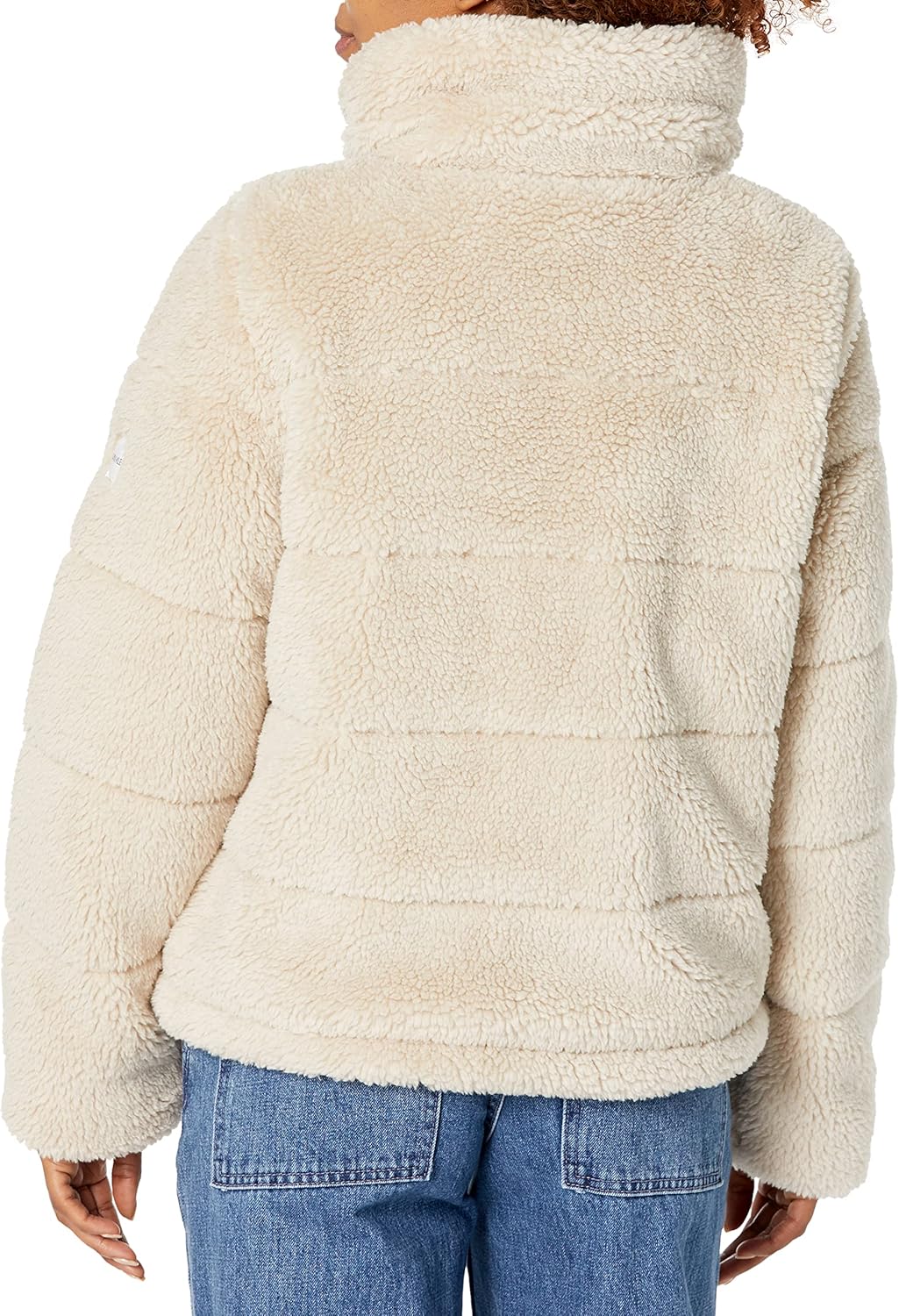 Женское пальто Calvin Klein из искусственной овчины, бежевый — фото 2