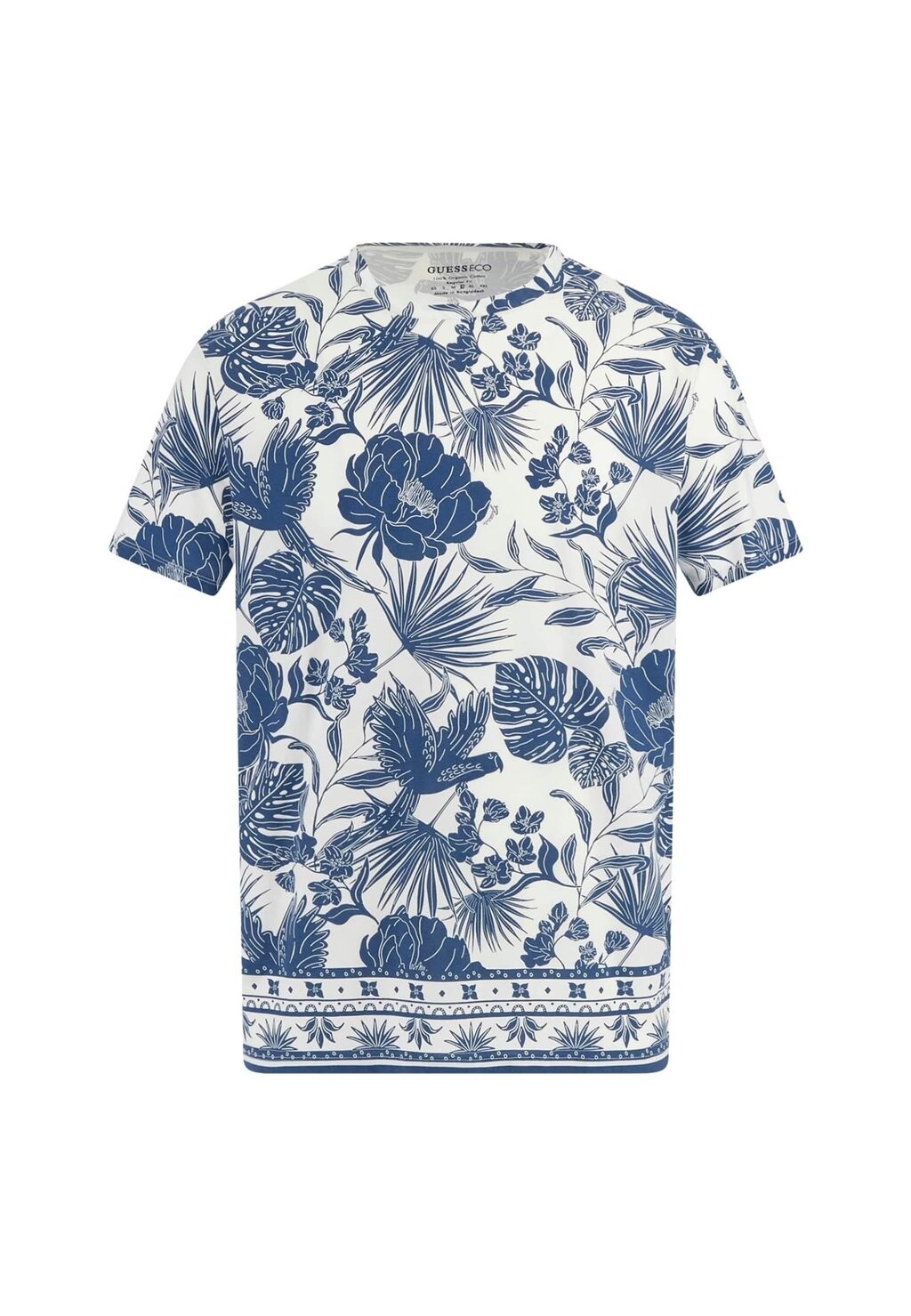 

Футболка с принтом BLUMEN Guess, синий