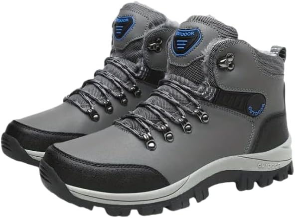 

Мужские водонепроницаемые походные ботинки, противоскользящие, легкие, с высокой посадкой до щиколотки, дышащие ботинки для походов и треккинга Azttoztto, серый