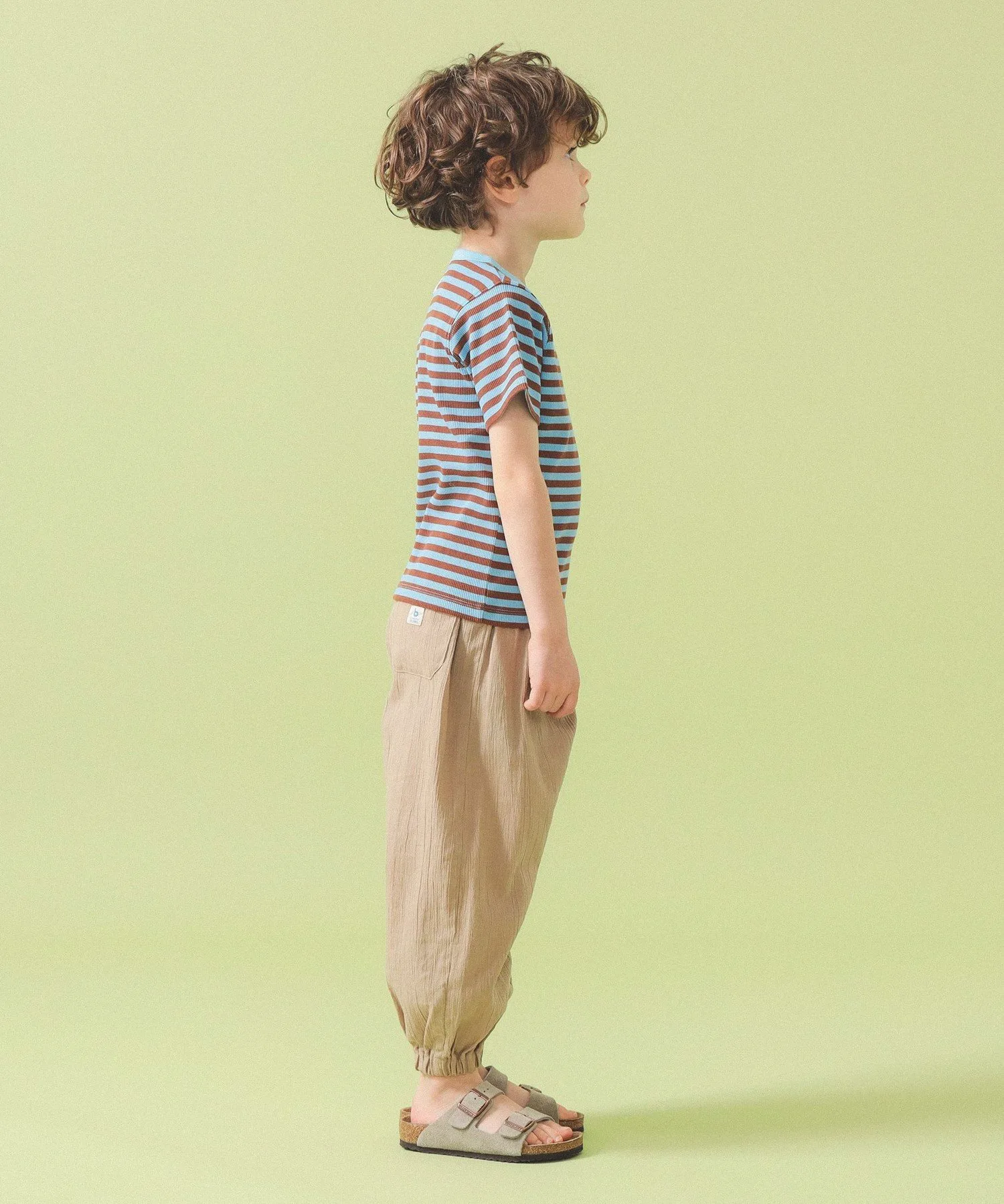 Брюки Willow Easy Pants 2026SS (90~140 см) Kodomo Beams, BEIGE — фото 3