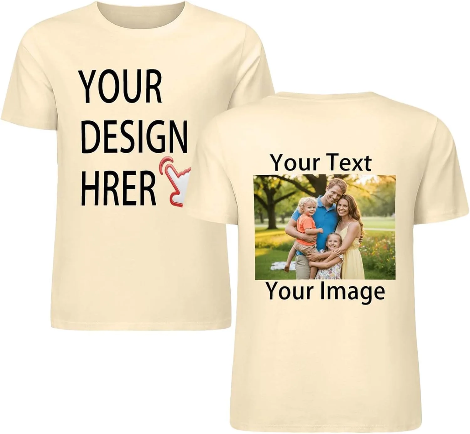 

Футболка с принтом на заказ, 100% хлопок