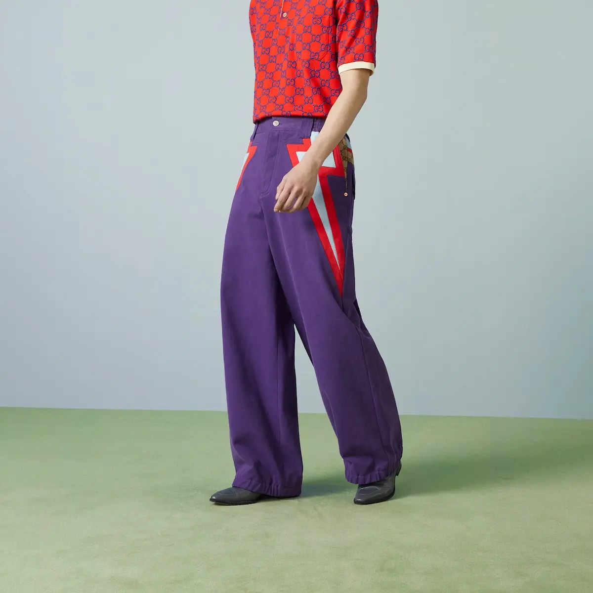 Джинсы мужские Gucci, фиолетовые — фото 3