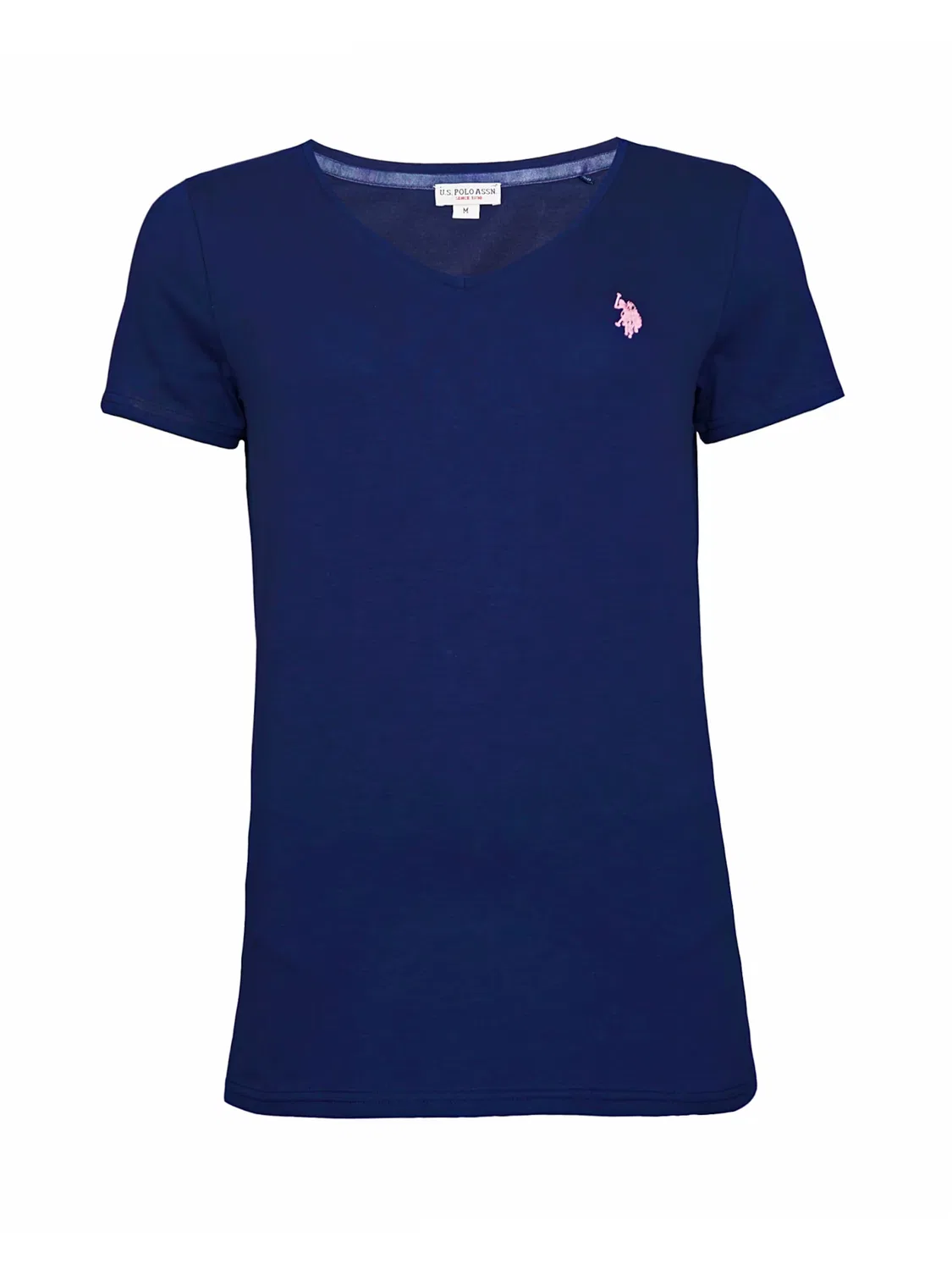 Футболка с V-образным вырезом U.S. POLO ASSN. темно-синего цвета