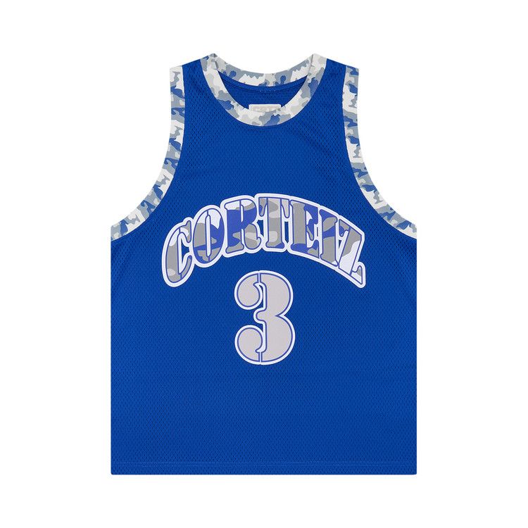 

Джерси Corteiz Stencil Camo Bball Jersey, Royal Blue