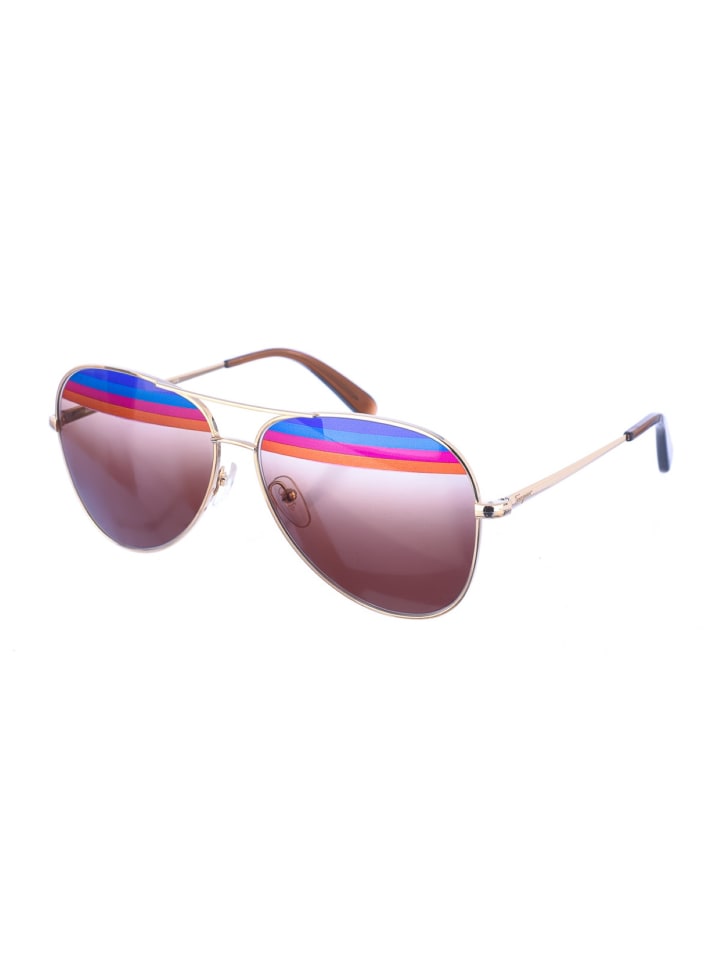 

Солнцезащитные очки Salvatore Ferragamo, золотой