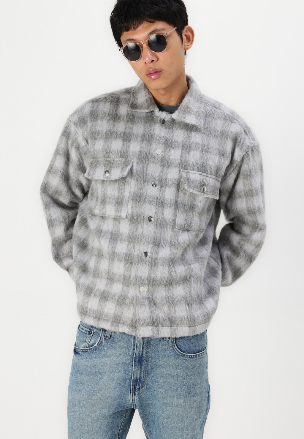 

Рубашка JCOREFLEX HAIRY Jack & Jones, серый