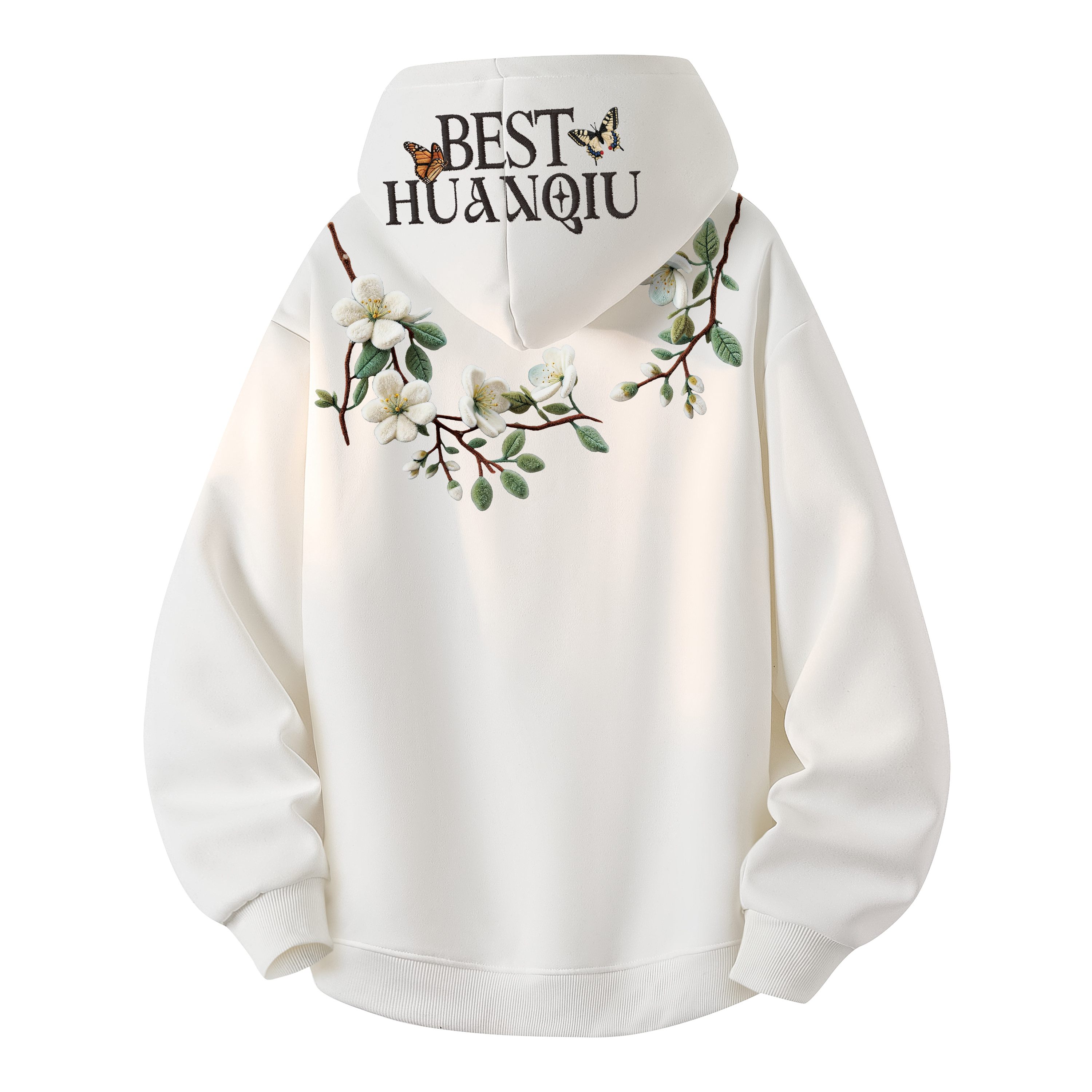 

Толстовка Unisex Hooded Moderate Regular HUANQIU, белый (heavyweight thickened and fleece-lined)