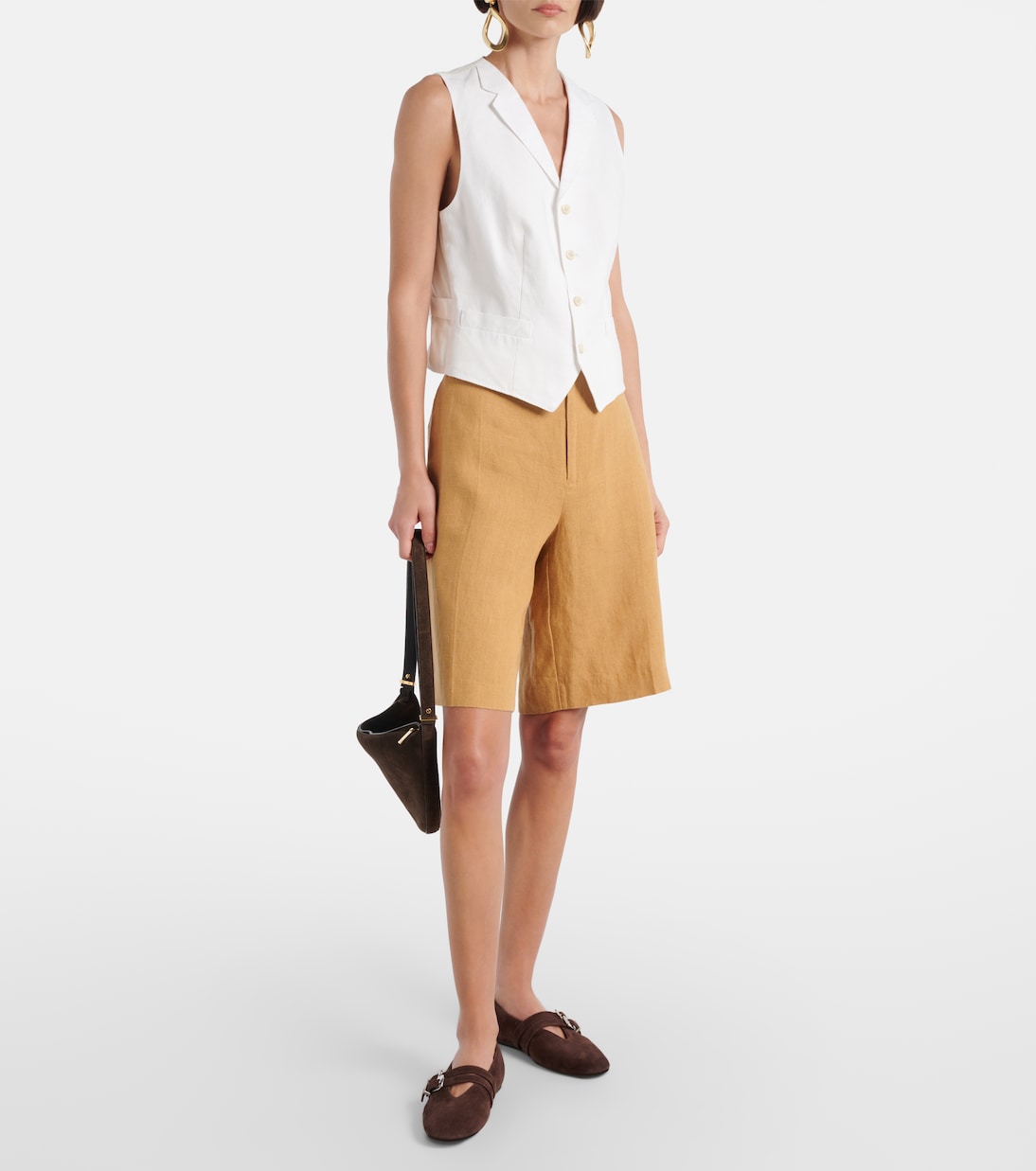 Льняные шорты Polo Ralph Lauren, Sand Dune — фото 2