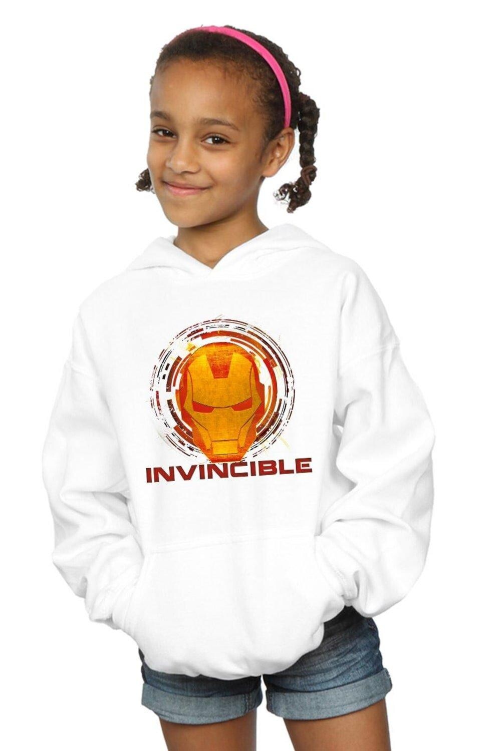 

Толстовка «Непобедимый» с изображением Мстителей и Железного человека Marvel, белый