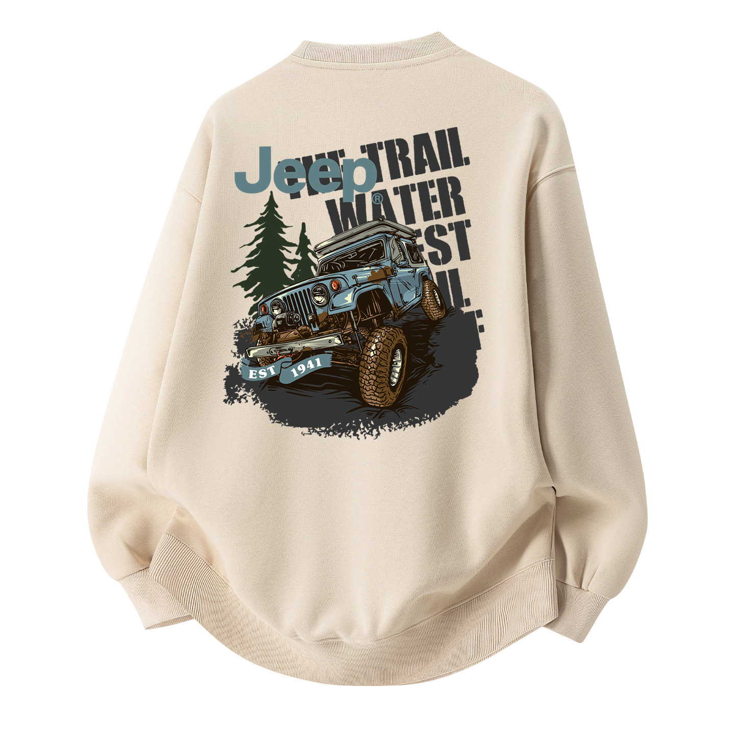 

Толстовка унисекс из коллекции для верховой езды в повседневном стиле Jeep, хаки