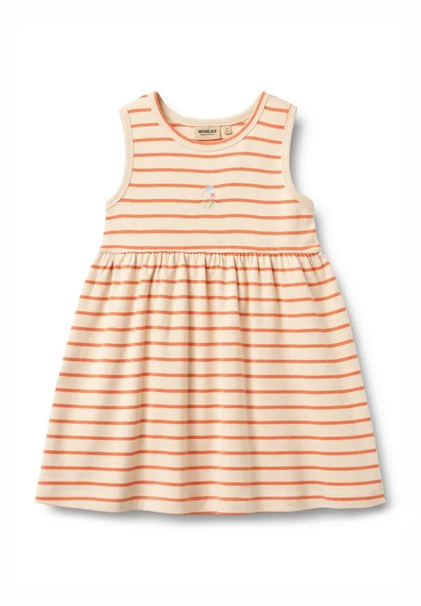 Трикотажное платье марты Wheat, Orange Stripe