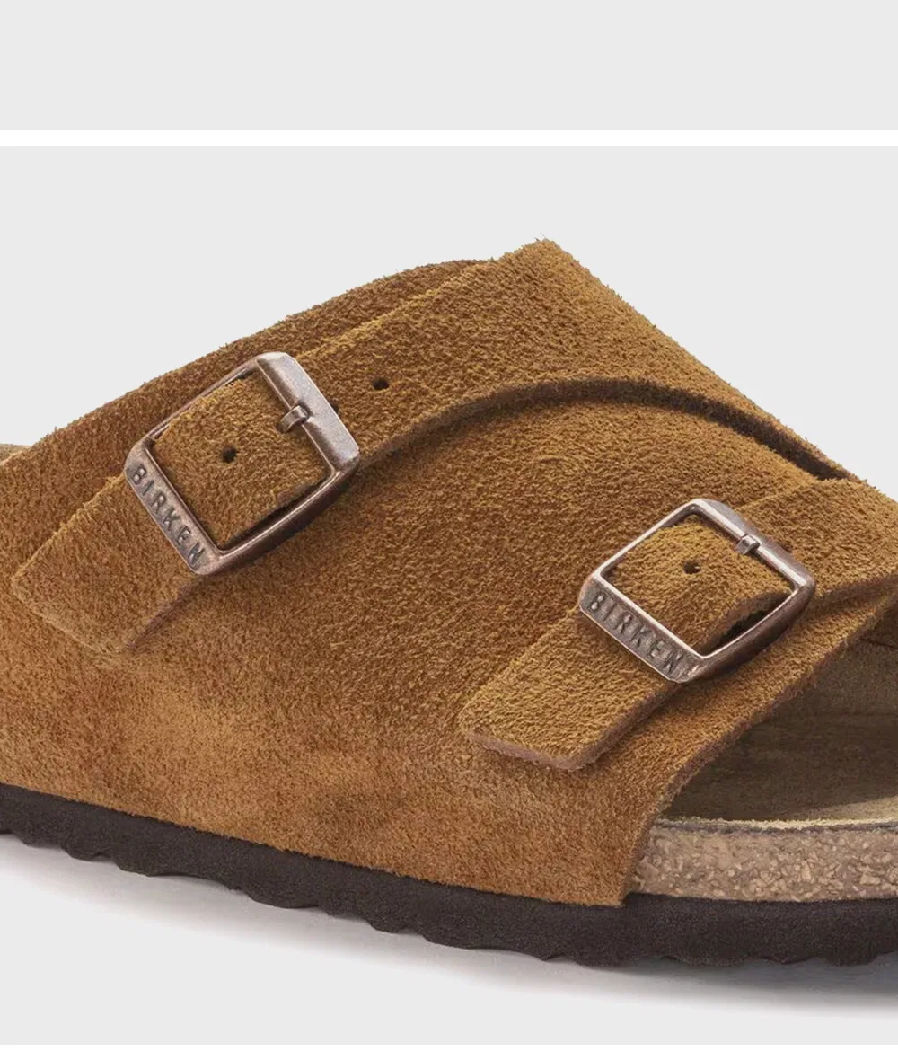 Мужские шлёпанцы Birkenstock Zurich VL Mink Narrow — фото 4