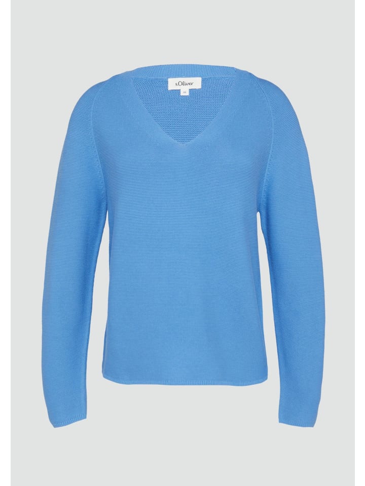 

s.Oliver Вязаный свитер 5513_королевский синий