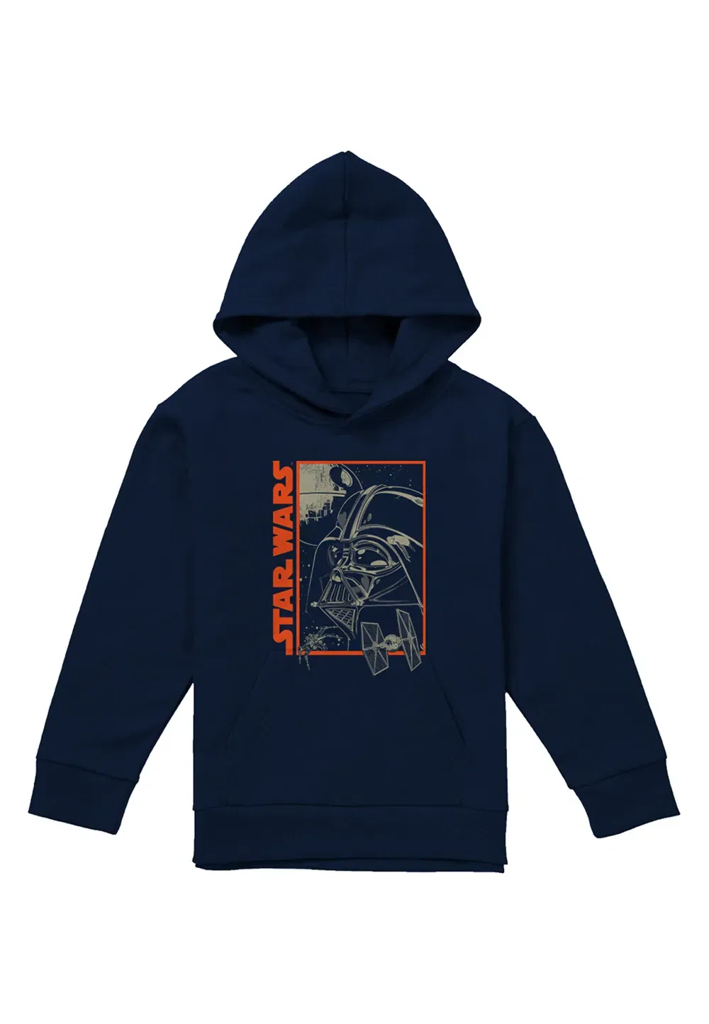 Детская худи Star Wars Vader Outline, Disney, темно-синий — фото 4