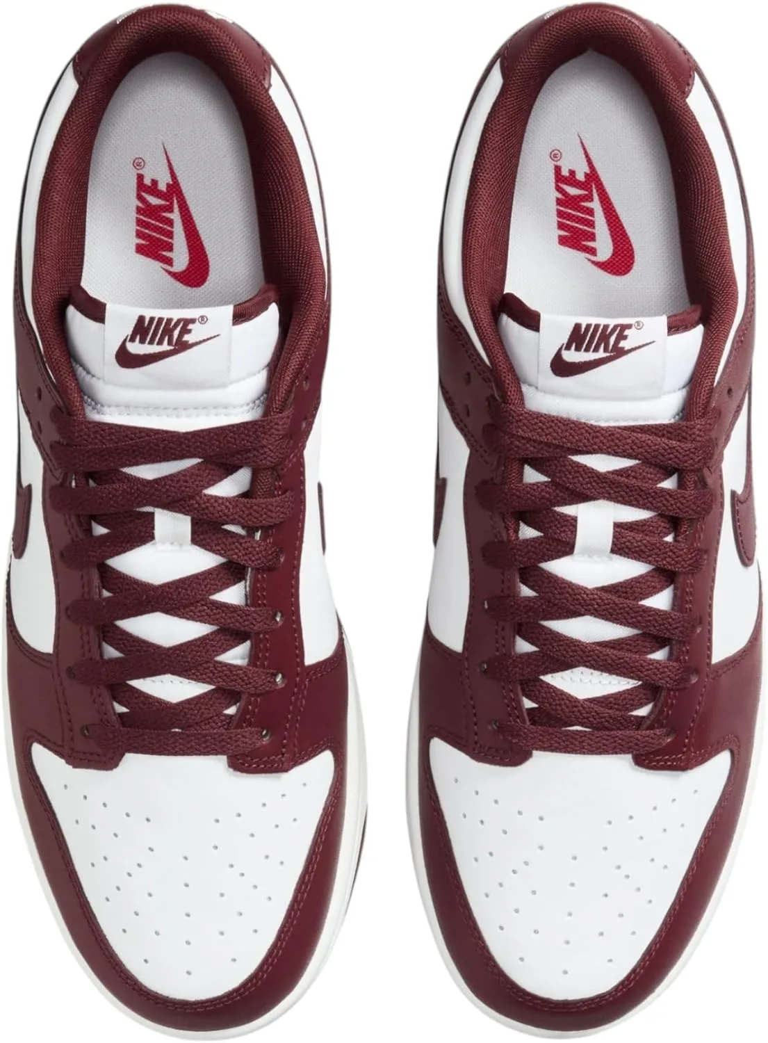 Мужские скейтбордистские кроссовки Nike Dunk Low Retro, белый/красный/красный — фото 4