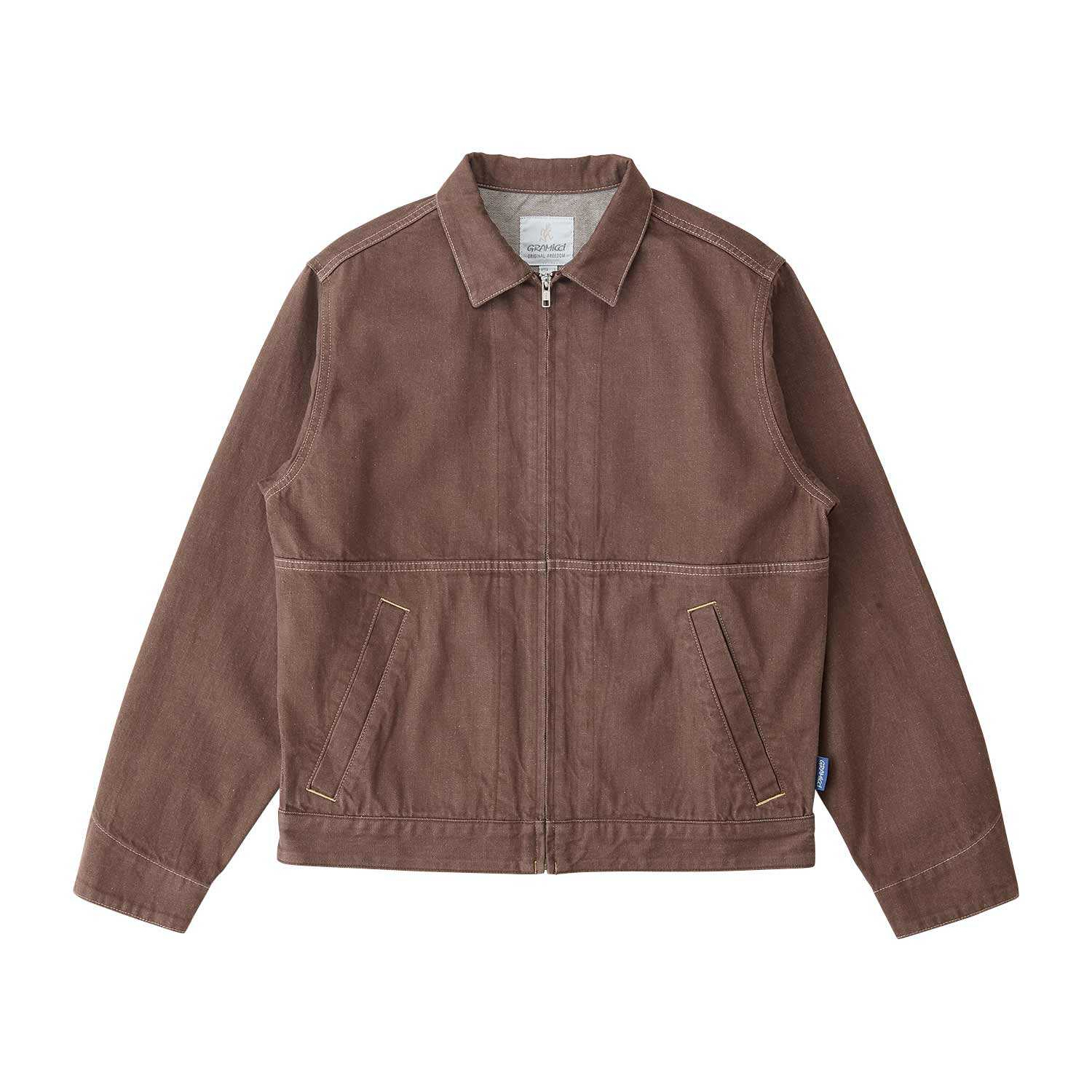 

Японская джинсовая куртка из фактурной ткани Gramicci, amber