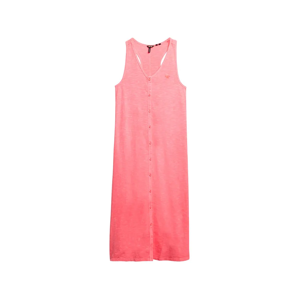 

Платье Superdry Beach Jersey sleeveless midi, розовый