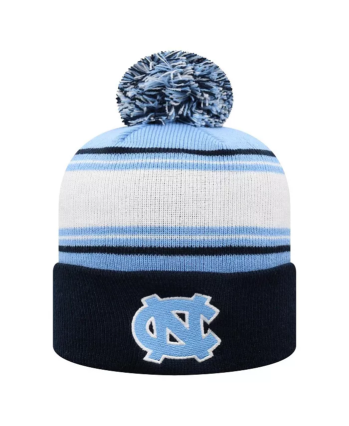 

Мужская шапка Carolina Blue North Carolina Tar Heels с отворотом и помпоном Top Of The World
