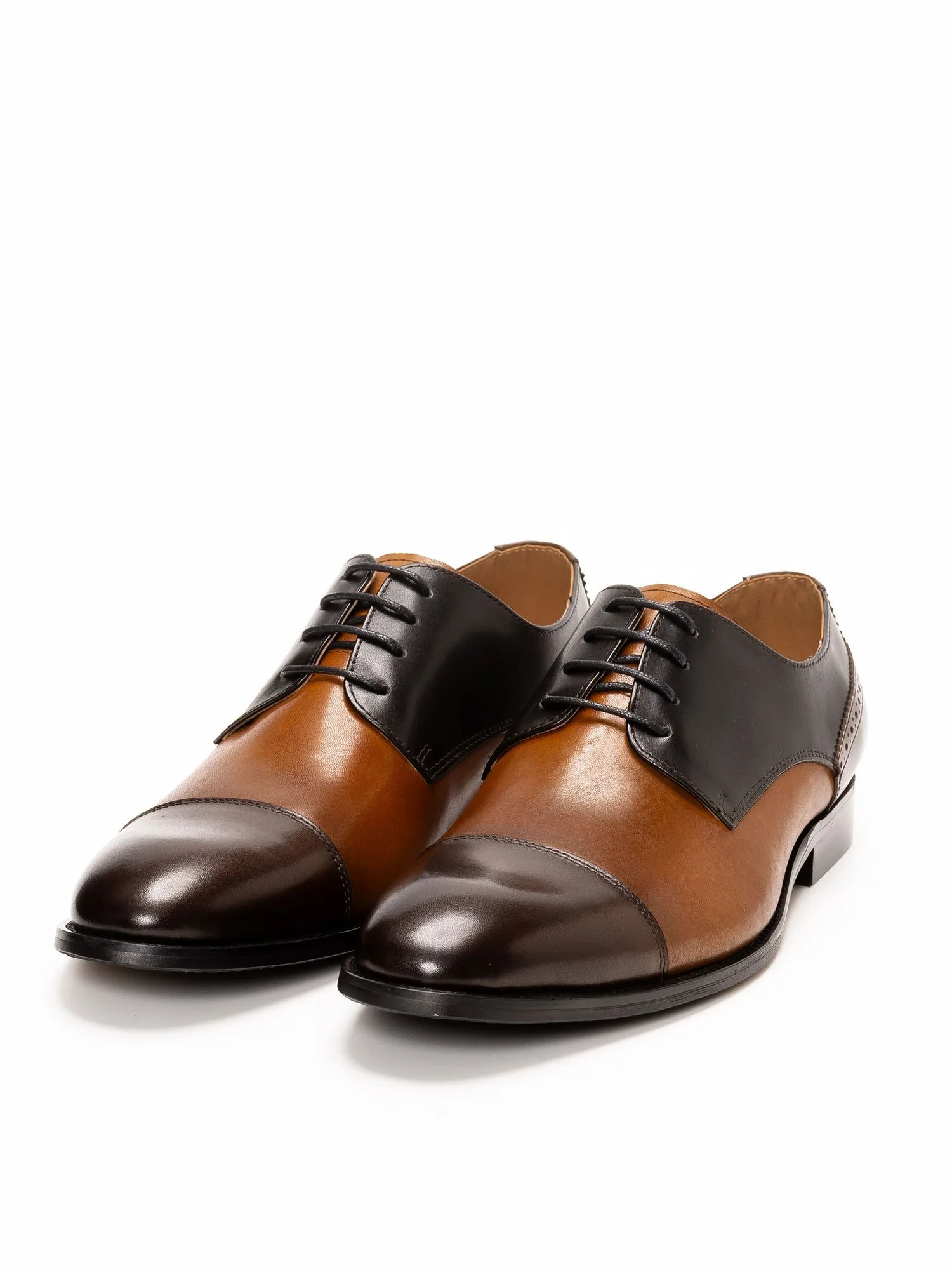 Кроссовки на шнуровке LUCIUS Color Mix, Brown — фото 3