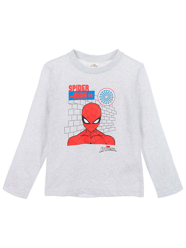 

Рубашка с длинным рукавом Spiderman, светло-серый