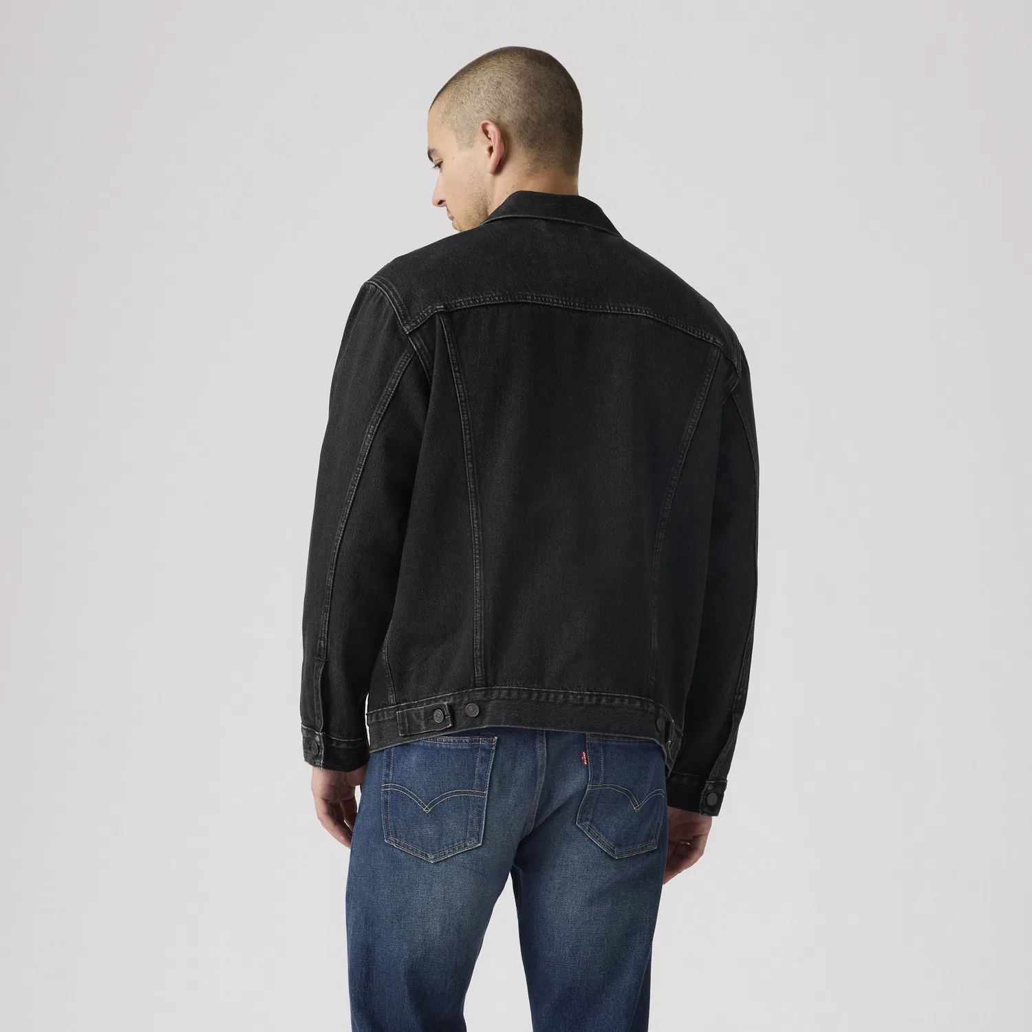 Куртка-тракер свободного кроя Levi's, Black — фото 4