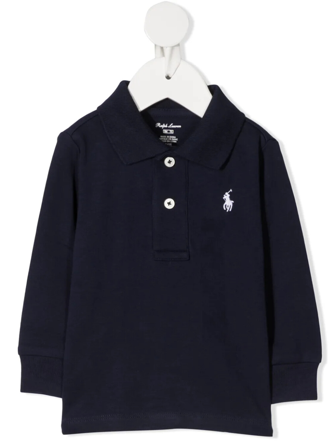 

POLO RALPH LAUREN KIDS рубашка поло с длинными рукавами, синий