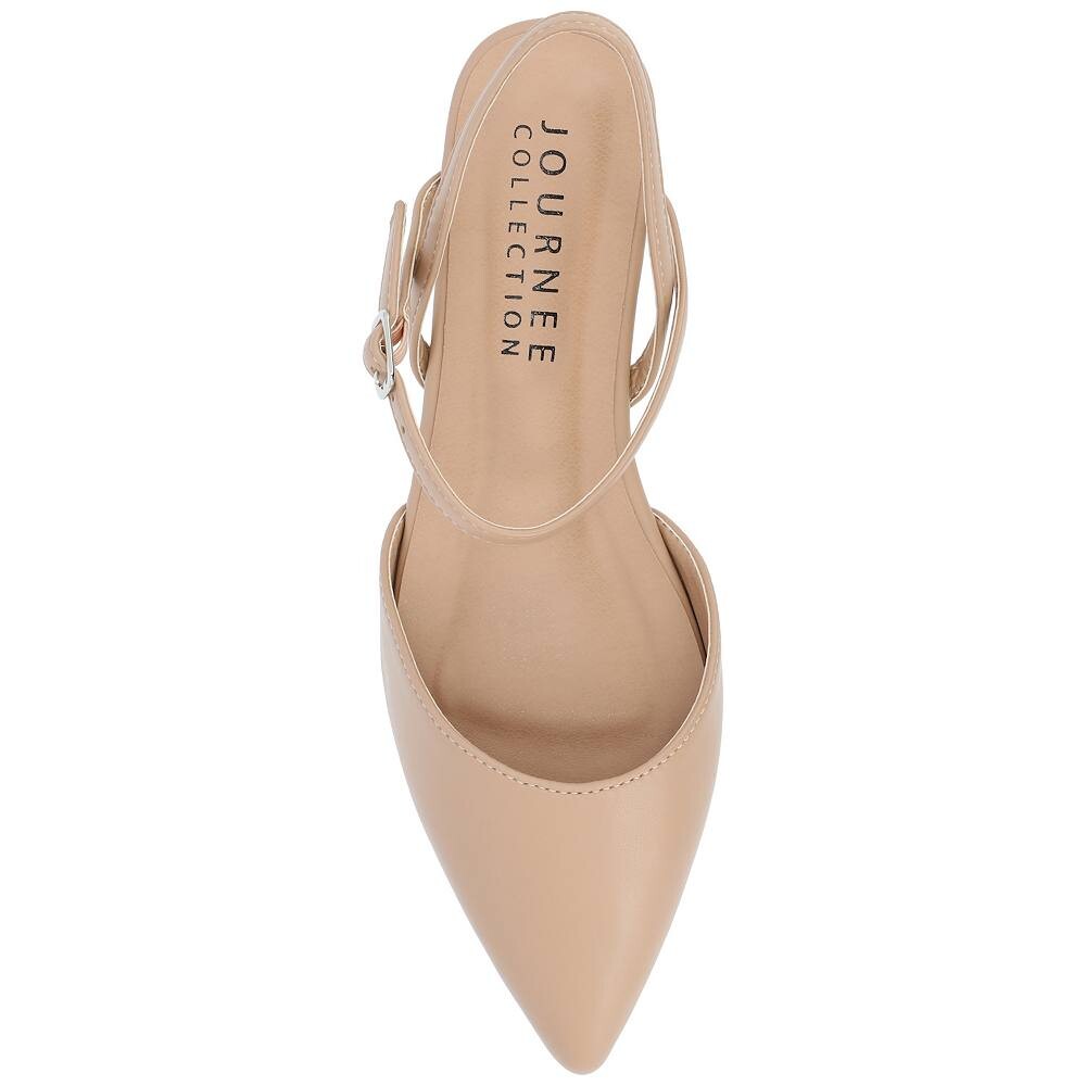Женские балетки на плоской подошве из пены Tru Comfort Foam Superнатуральных оттенков Journee Collection Martine, цвет Mocha — фото 4