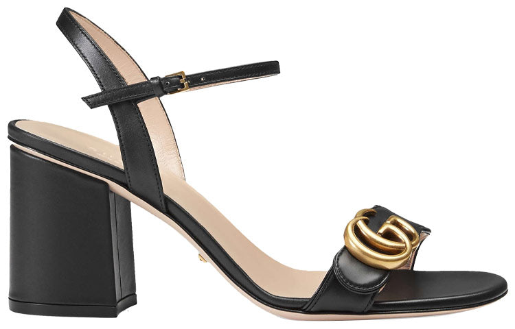 Сандалии (WMNS) Gucci G Heel Sandals 'Black' — фото 2