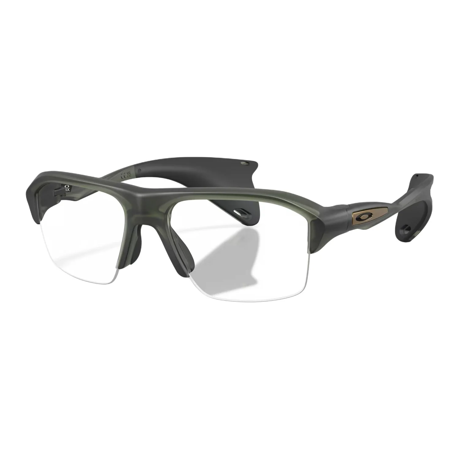 Oakley Очки для зрения нестандартной формы унисекс оливкового цвета