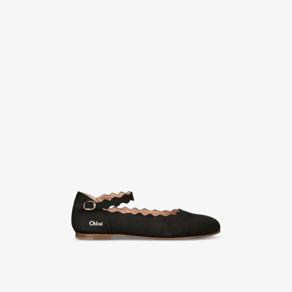 

Кожаные балетки Chloé 6-9 лет Chloe, черный