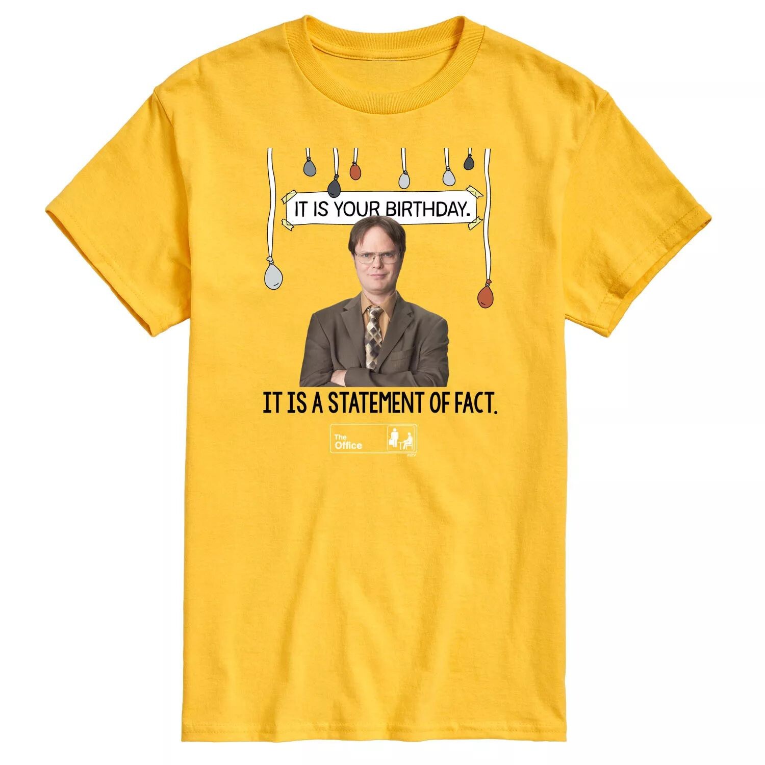 

Мужская футболка The Office It Is Your Birthday Licensed Character