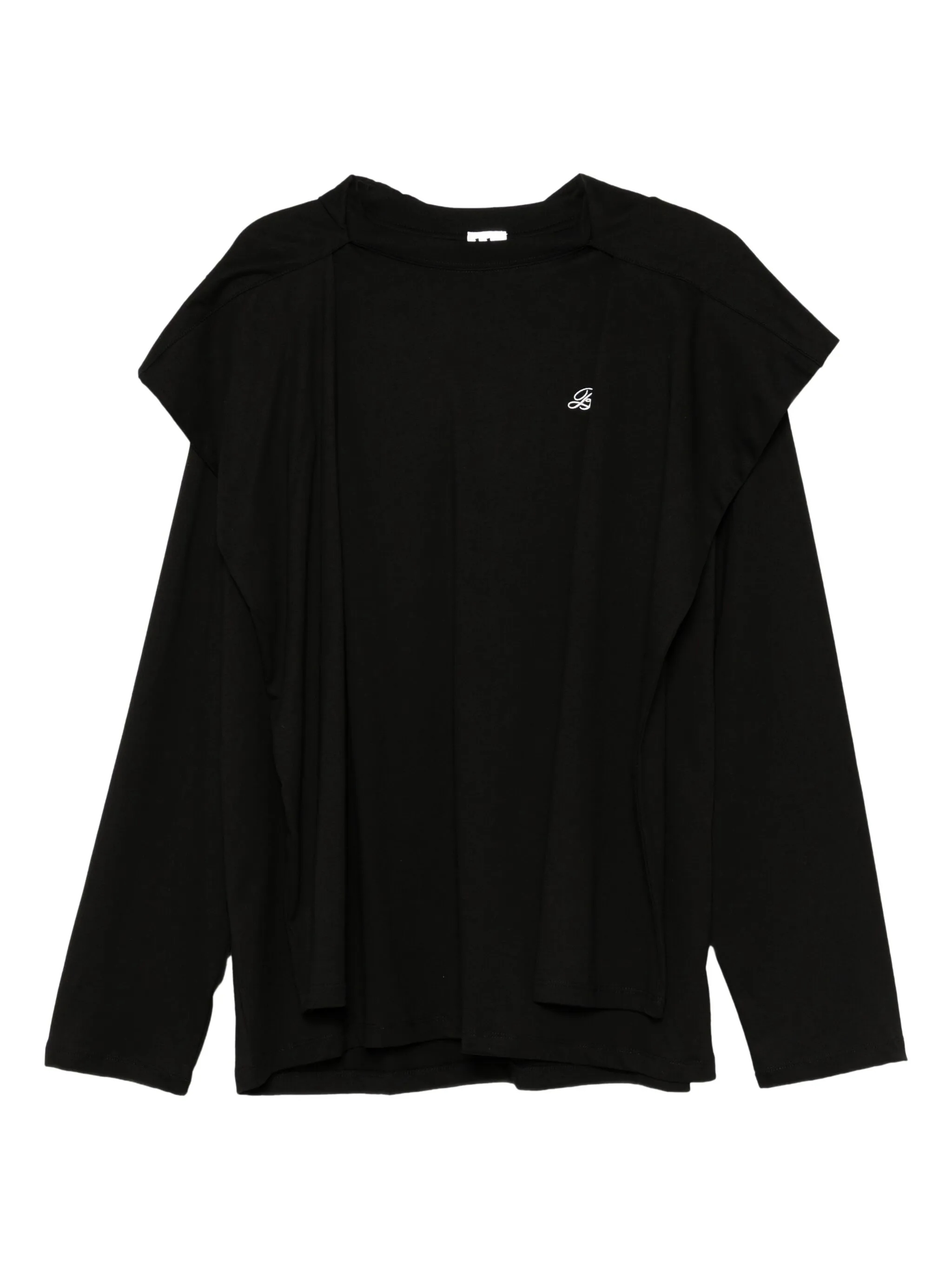 

Многослойное худи с логотипом B+Ab, черный