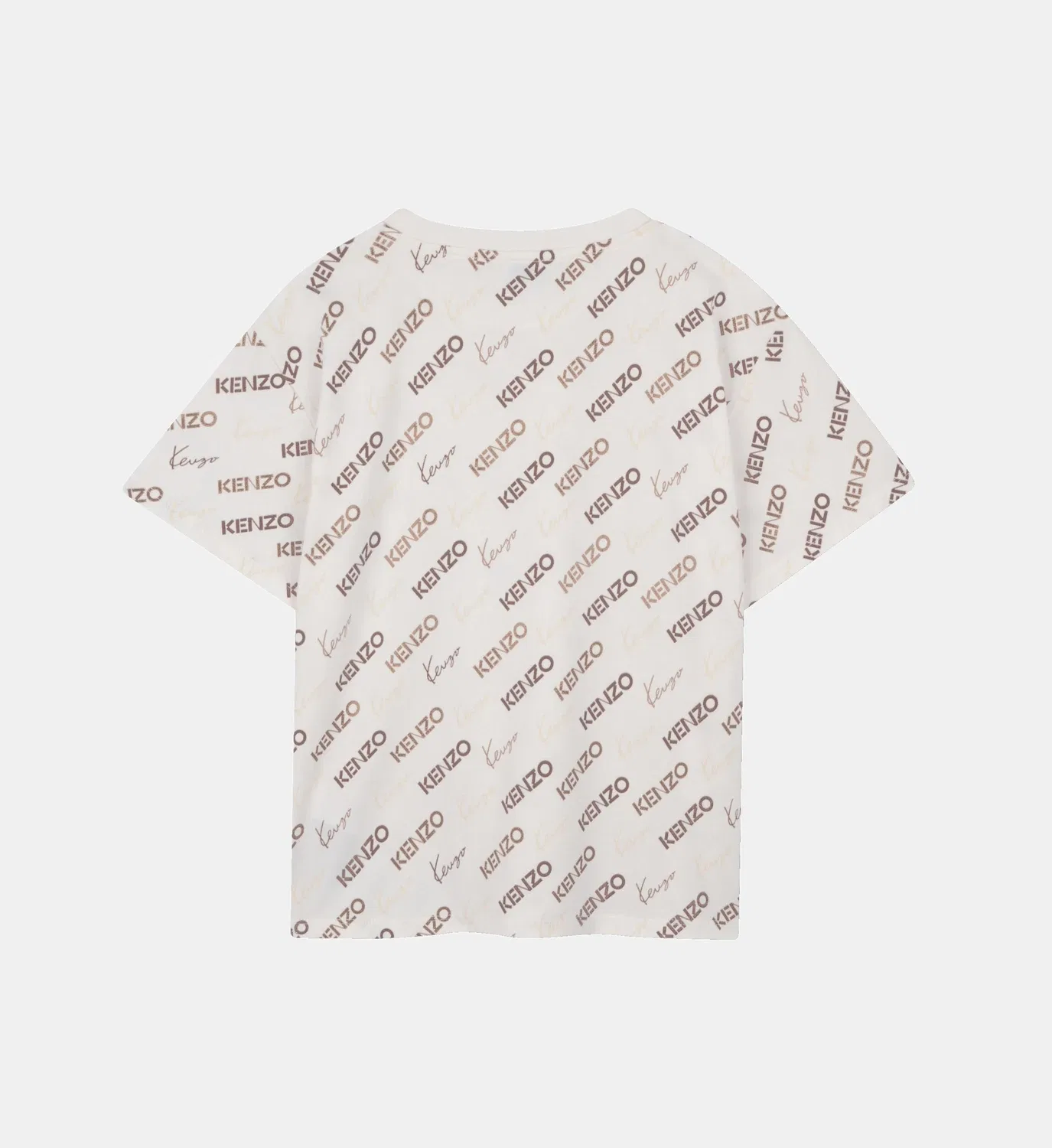 Футболка с принтом Kenzo Kids, белый — фото 2