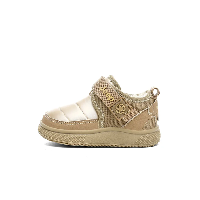 Детские кроссовки Mid top с противоскользящей и износостойкой подошвой Jeep, хаки (Fleece-Lined)