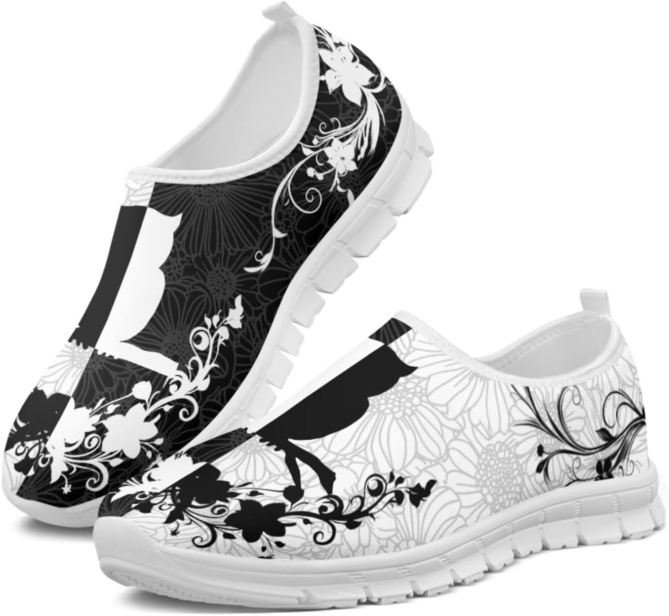 

Мужские и женские слипоны Howilath с цветочным принтом бохо, с животным узором, повседневные лоферы, кроссовки для бега, модная обувь с антискользящей подошвой, Boho Flower Owl