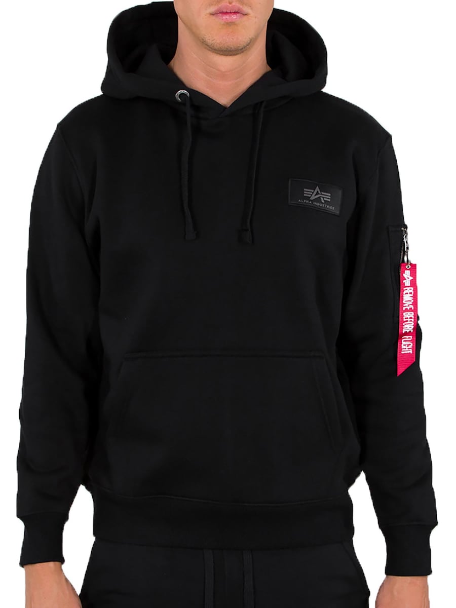 

Толстовка ALPHA INDUSTRIES Back Print Camo, черный