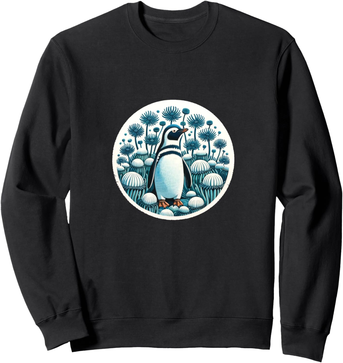 

Толстовка с изображением пингвина Retro Penguin Lover Snugg, черный