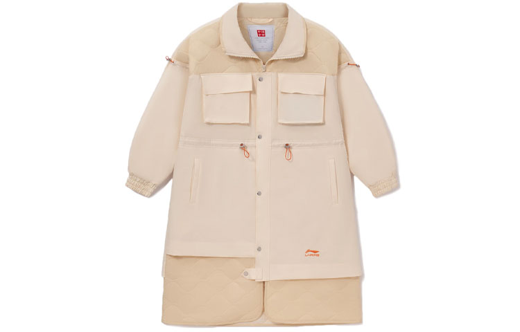 

LiNing Пуховик зимний женский бежевый, Beige