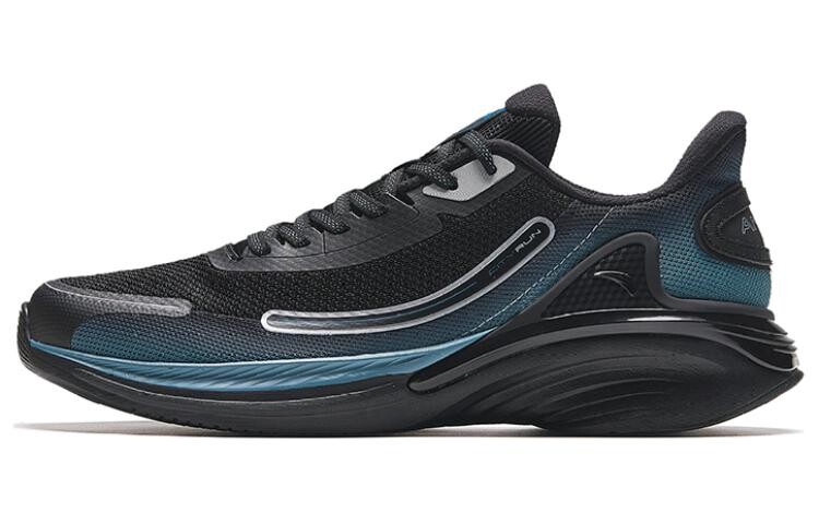 

Кроссовки для бега City Running Shoes Men Low-top Black/Blue/Silver Anta
