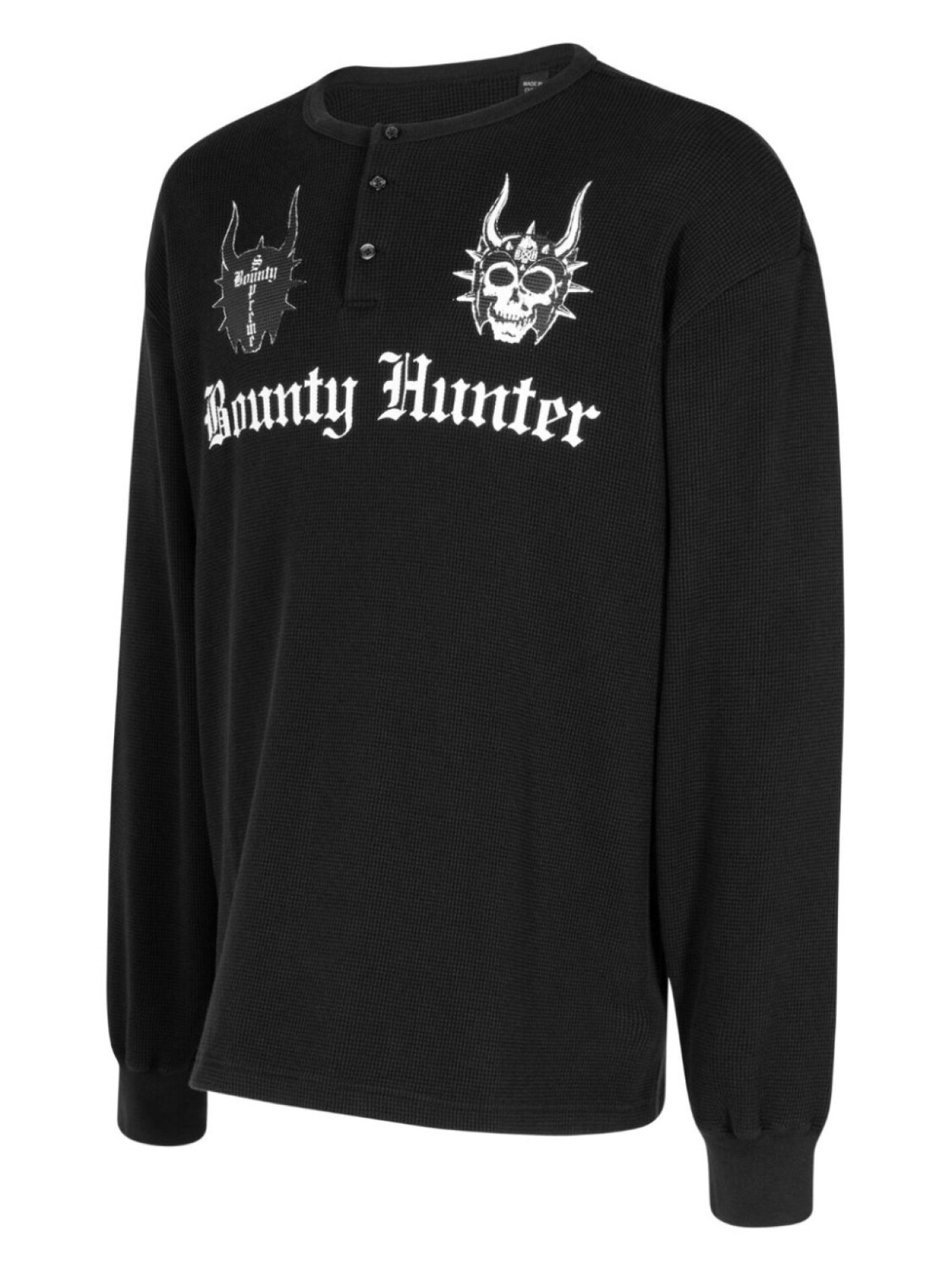 Supreme футболка Thermal Henley из коллаборации с Bounty Hunter, черный — фото 3