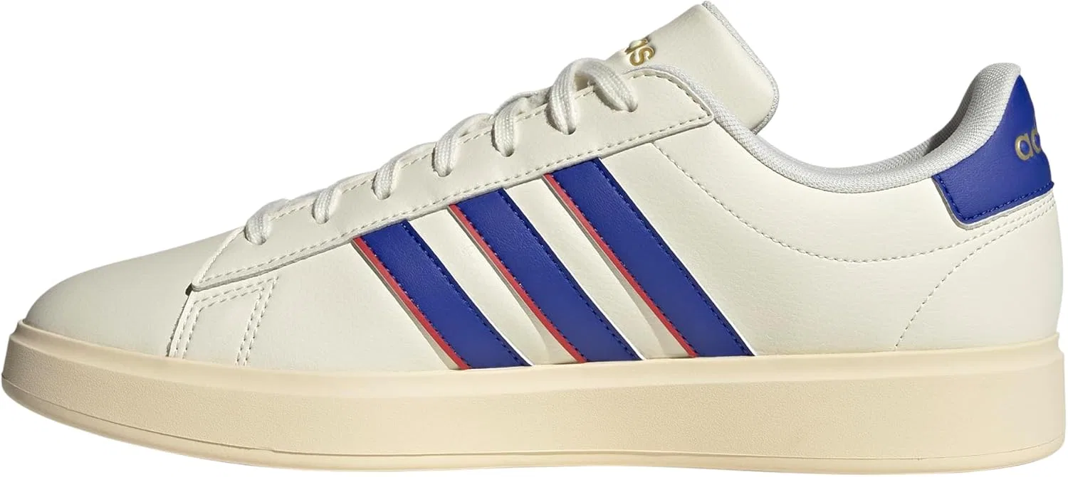 Кроссовки с Cloudfoam Comfort, adidas, Off White/Lucid Blue/Better Scarlet