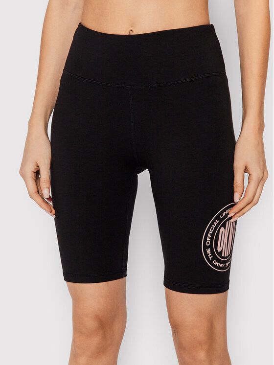 

Байкерские шорты узкого кроя Dkny Sport, черный