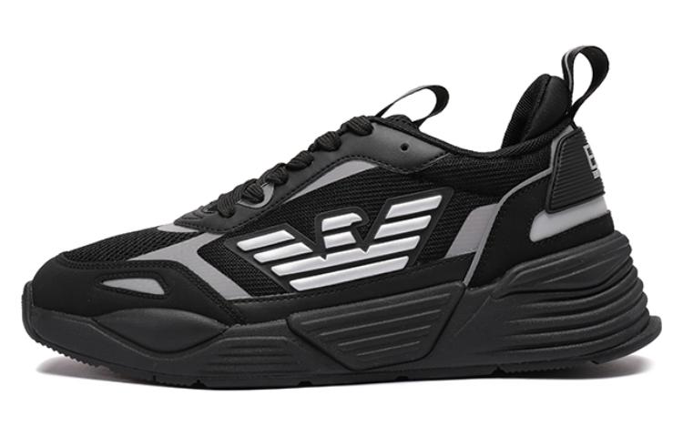 

Кроссовки Ea7 EMPORIO ARMANI Ace Runner Chunky Sneakers, черный/серебряный