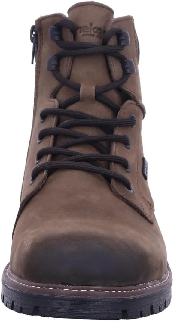 

Мужские ботинки Rieker F3612 на шнуровке, коричневый