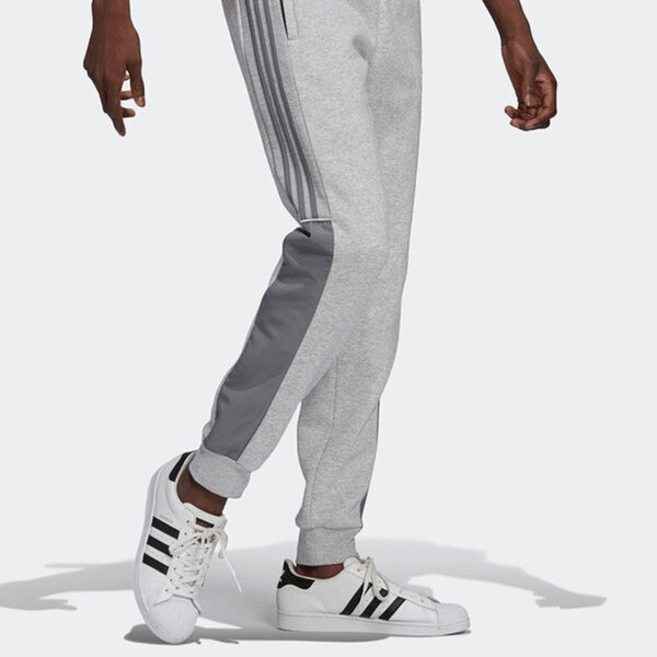 Спортивные штаны adidas originals Casual Logo Solid Color Sports Bundle Feet Pants Gray, серый — фото 4