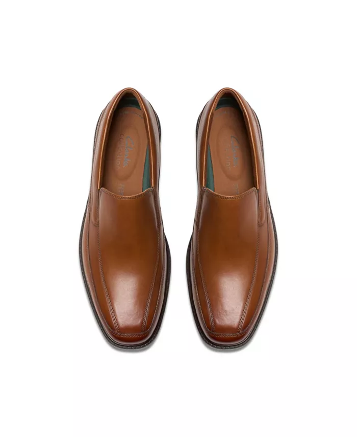 Мужские кожаные лоферы Cosgrove Free Clarks, коричневый — фото 3