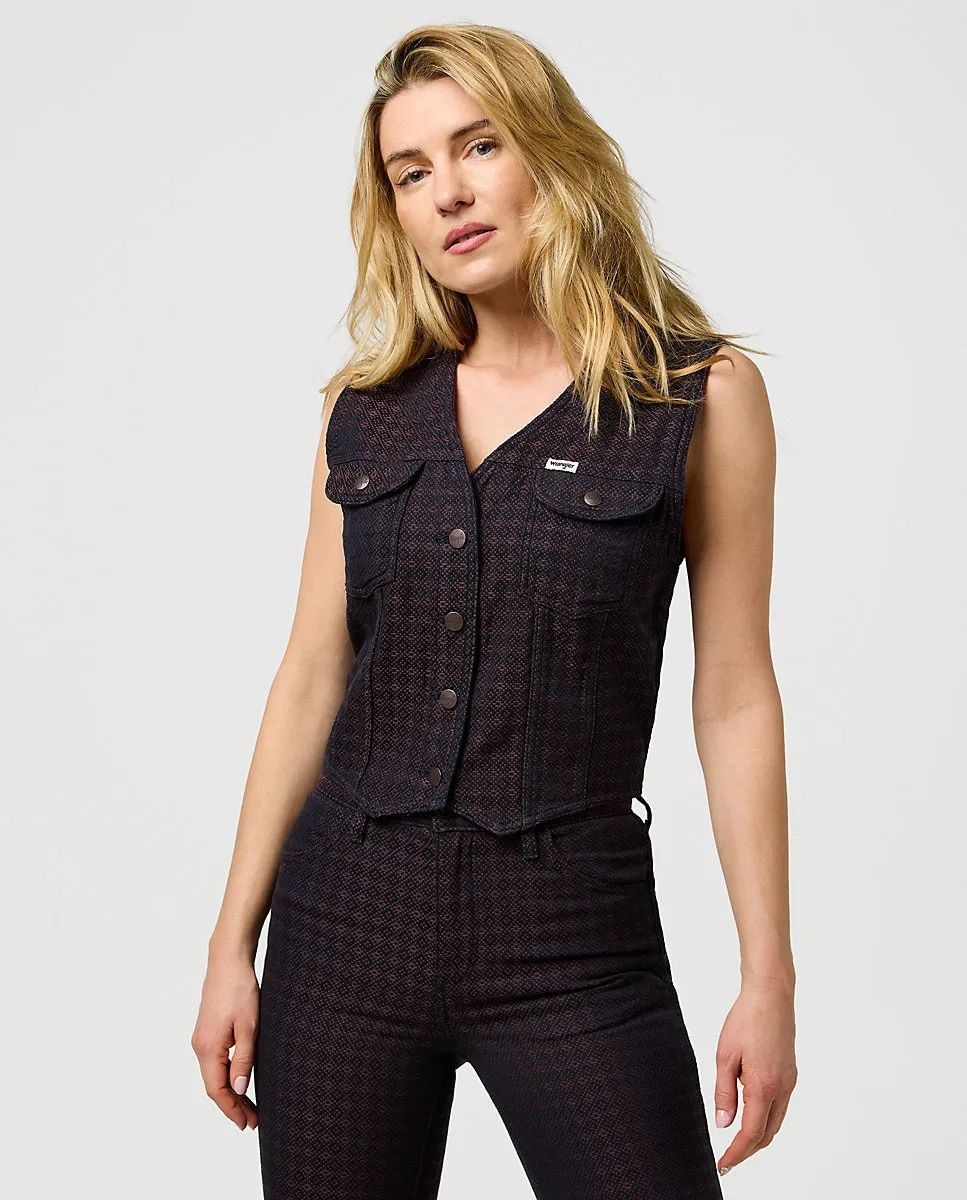 

Женский жилет приталенного кроя Wrangler, темно-синий