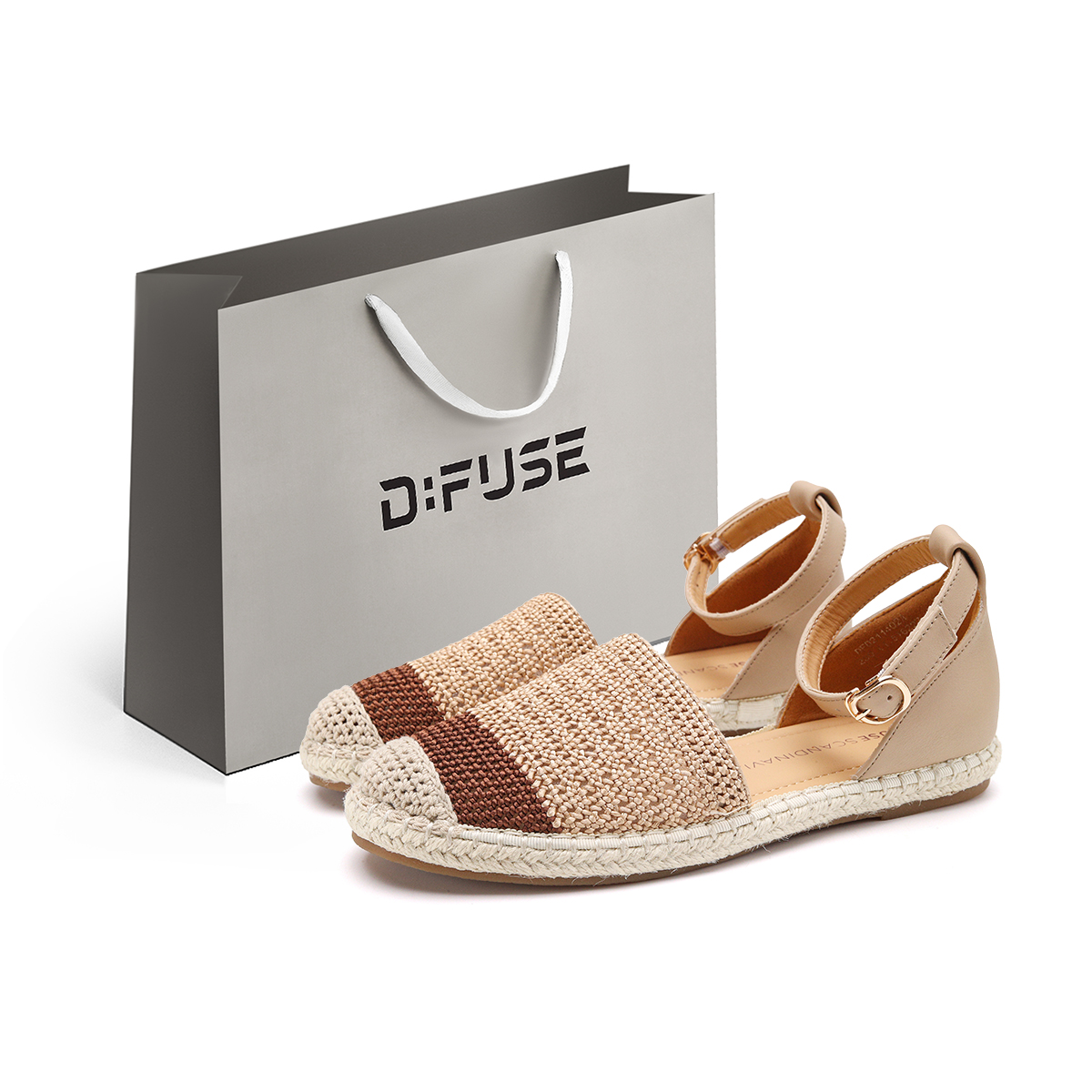 D:FUSE SCANDINAVIA D FUSE SCANDINAVIA Эспадрильи женские абрикос, цвет Apricot