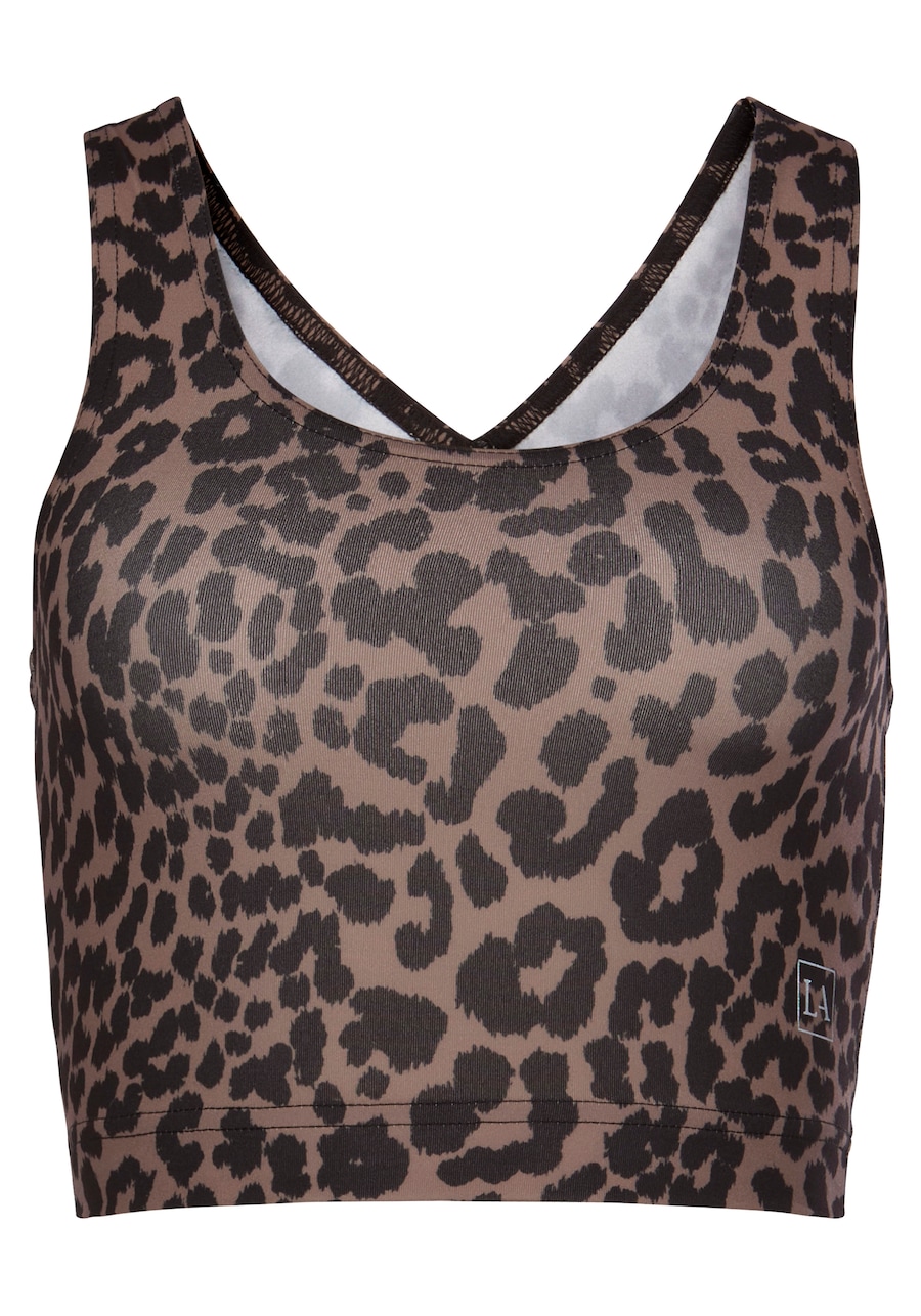 

Спортивный топ LASCANA ACTIVE, шоколадный/светло-коричневый